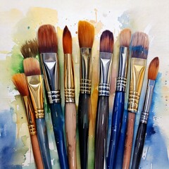 Obraz premium brushes and paints
