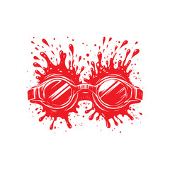 Abstract vector background with stylish fashion sunglasses