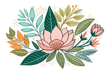 Elegant and detailed flower vector illustration perfect for a wide range of design projects including wedding invitations, greeting cards, botanical prints, textile patterns, logo design, and digital 
