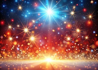 2024 Christmas Glitter Falling Stars Award Show Background