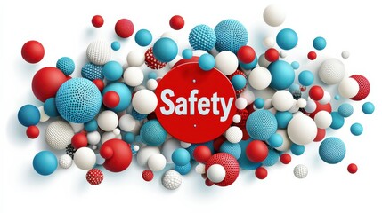 Safety awareness campaign urban environment graphic design vibrant colors conceptual theme