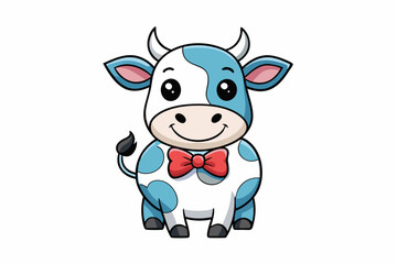 Adorable and colorful cute animal vector illustration perfect for children's books, nursery decor, educational materials, stickers, greeting cards, and cartoon-themed designs. Features charming animal