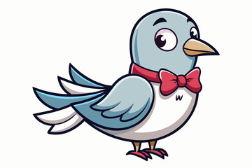 Adorable and colorful cute animal vector illustration perfect for children's books, nursery decor, educational materials, stickers, greeting cards, and cartoon-themed designs. Features charming animal