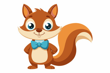 Adorable and colorful cute animal vector illustration perfect for children's books, nursery decor, educational materials, stickers, greeting cards, and cartoon-themed designs. Features charming animal