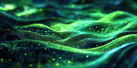 Abstract green flow design