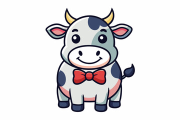 Adorable and charming cute animal vector illustration perfect for children’s designs, nursery decor, storybooks, educational materials, kids' clothing, and digital content. This high-quality, cartoon-