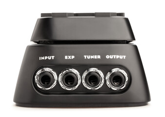 guitar volume pedal path isolated on white