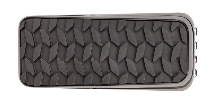 guitar volume pedal path isolated on white top view