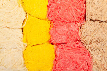 floss halva background pattern top view