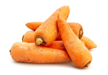 carrots path isolated on white