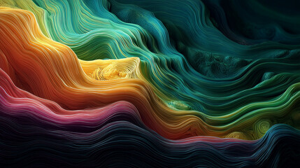Vibrant Melted Neon Texture Background Wallpaper