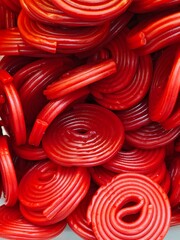 Red licorice.  Candy. Poor diet. Foods that are not very nutritious and healthy. Sweets