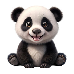 3d panda bear