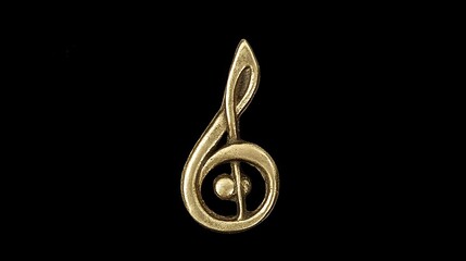 Obraz premium Musical note pendant, studio shot
