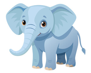 Baby Elephant vector illustration animal wildlife safari zoo icon

