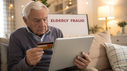 Obraz premium senior couple using tablet computer