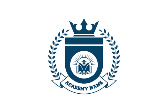 education logo. university and college school. learning logo	