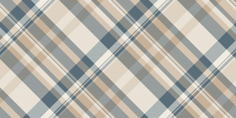 Manufacture textile seamless vector, chequered texture plaid check. Length background tartan fabric pattern in pastel and light colors.