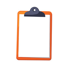 Blank clipboard template for notes and tasks  
