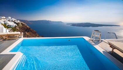 Fototapeta premium swimming pool in hotel