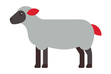 vector illustration of a sheep