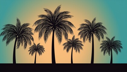 Obraz premium palm tree on the beach