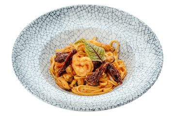 restaurant food on a white background