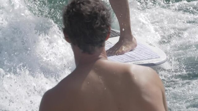Wake surf lac