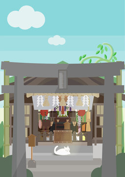 神社。
