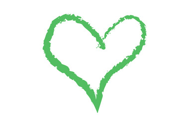 Minimal Love shape brush stock isolated on transparent background, heart PNG file