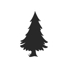 Treetop view silhouette