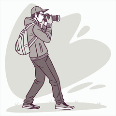 Fototapeta premium photographer vector art