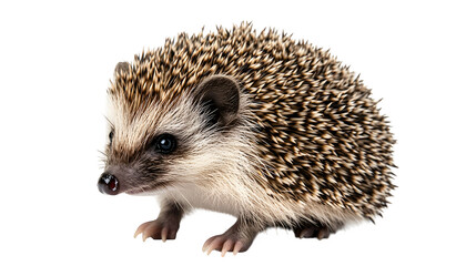 Obraz premium Hedgehog on a white background