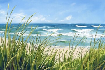 Coastal Grassy View