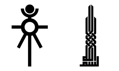 Obraz premium Modern Symbol Icon Logo Design, Minimalist Vector Art Illustrations