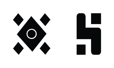 Modern Symbol Icon Logo Colorful Design, Minimalist Vector Art Illustrations