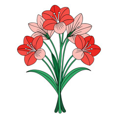  Stylish Amaryllis Bouquet Flower Artwork