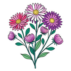  Stylish Aster Bouquet Floral Design