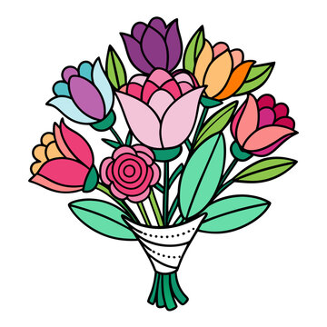 recommend clip art:  Charming Buffalonese Floral Bouquet Art