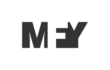 MFY logo design. Initial letter M F Y bold font style for tech startups, consulting, corporate branding. Creative company name, headlines typography identity, trendy logotype.