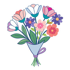  Lovely Morning Flower Bouquet Artwork