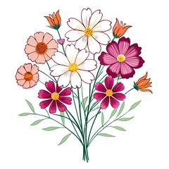  Beautiful Coreopsis Flower Bouquet Artwork