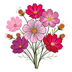  Elegant Cosmos Bouquet Floral Design