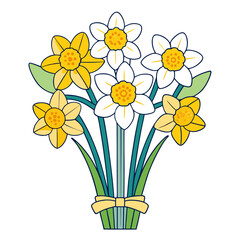  Elegant Daffodil Flower Bouquet Design