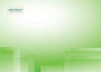 Abstract green and white background texture with shape