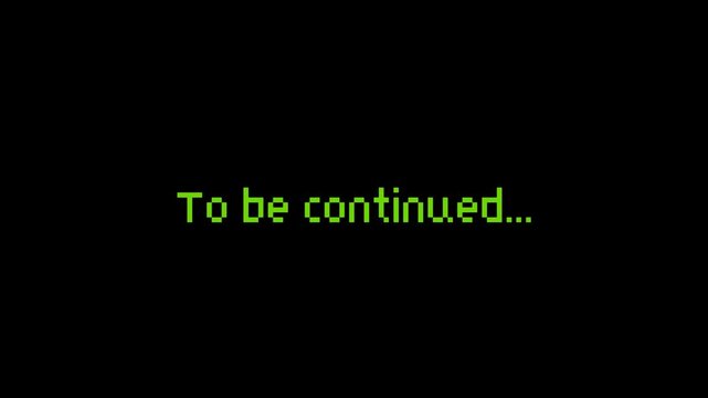 "To Be Continued" Text Animation Video with Suspenseful Cinematic Effects