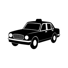 Taxi Silhouette vector illustration