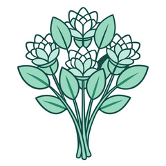  Charming Lamb's Ear Flower Bouquet Artwork