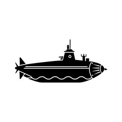 Obraz premium Submarine Silhouette vector illustration