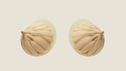 Breasts Fatty Breast Tissue Milk Lobules Medical Diagram Mammary Glands Female Anatomy 3D Illustration